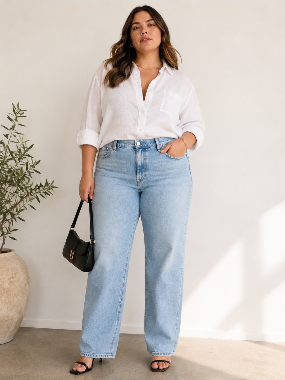 AGOLDE Mia High Rise Straight Jeans Dimension Wash Size 34 | 100% Organic Cotton